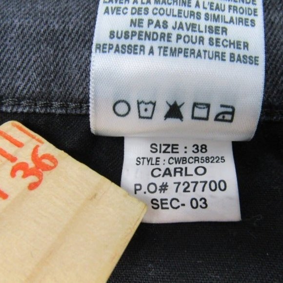 Joe's Jeans Size 38 The Brixton Black - Picture 3 of 8